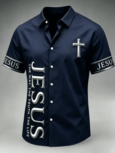 Jesus The Way The Truth The Life Hawaiian Shirt Jesus Cross Clothes Gift For Church Pastors