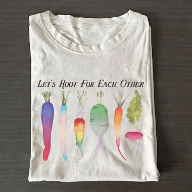 Let's Root For Each Other T-Shirt Pastel Rainbow Pride Shirt Present Ideas