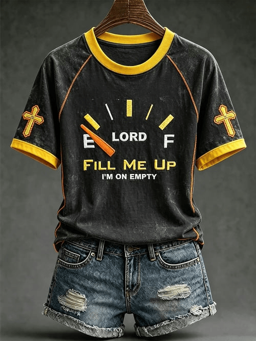 Lord Fill Me Up I'm Empty T-Shirt Sporty Christian Apparel Gift For Faithful Men
