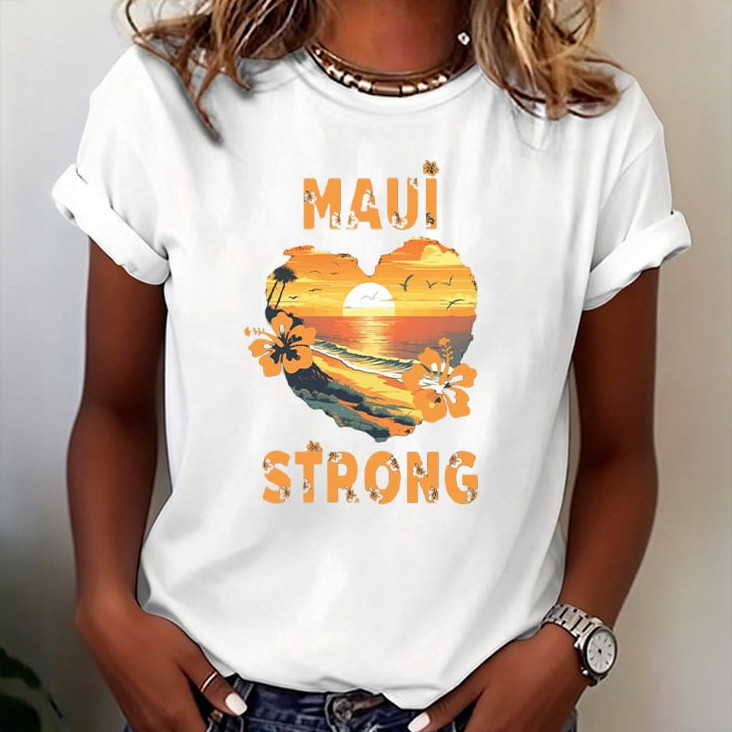 Maui Strong Hawaii T-Shirt Galathreads Clothing Present Idea For Mother's Day - WWCandleCo