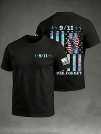 Never Forget 9'11 T-Shirt Patriotic USA Merch Gift For Proud Patriots