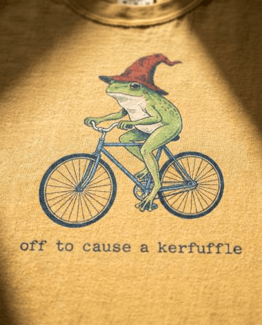 Off To Cause A Kerfuffle T-Shirt Funny Frog Meme Shirt Best Gifts