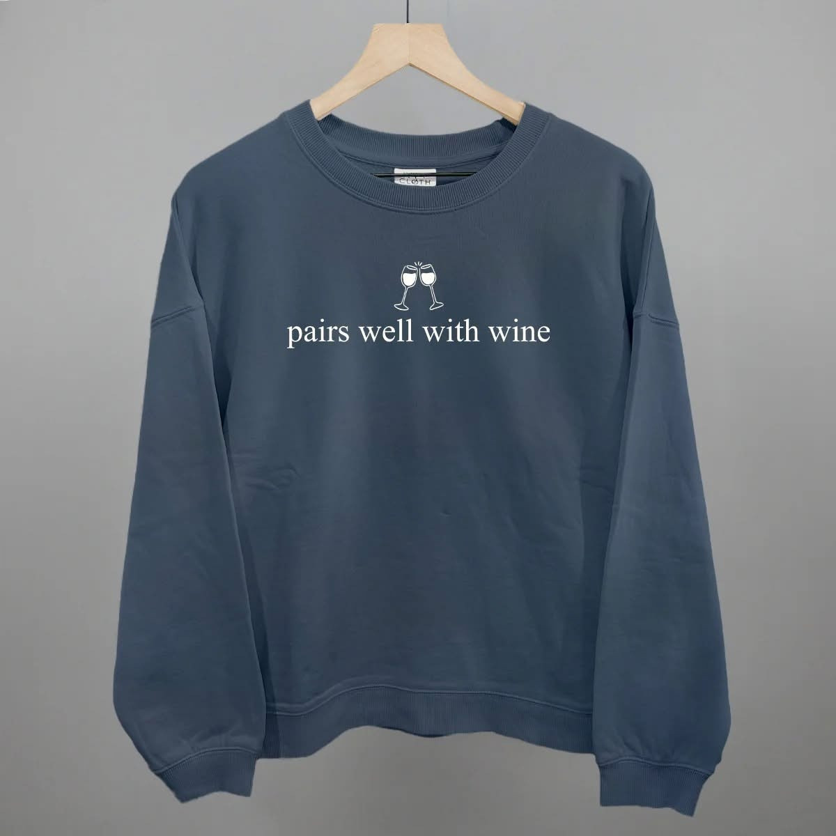 Pairs Well With Wine Sweatshirt Minimalist Clothing Gift For Brothers - WWCandleCo