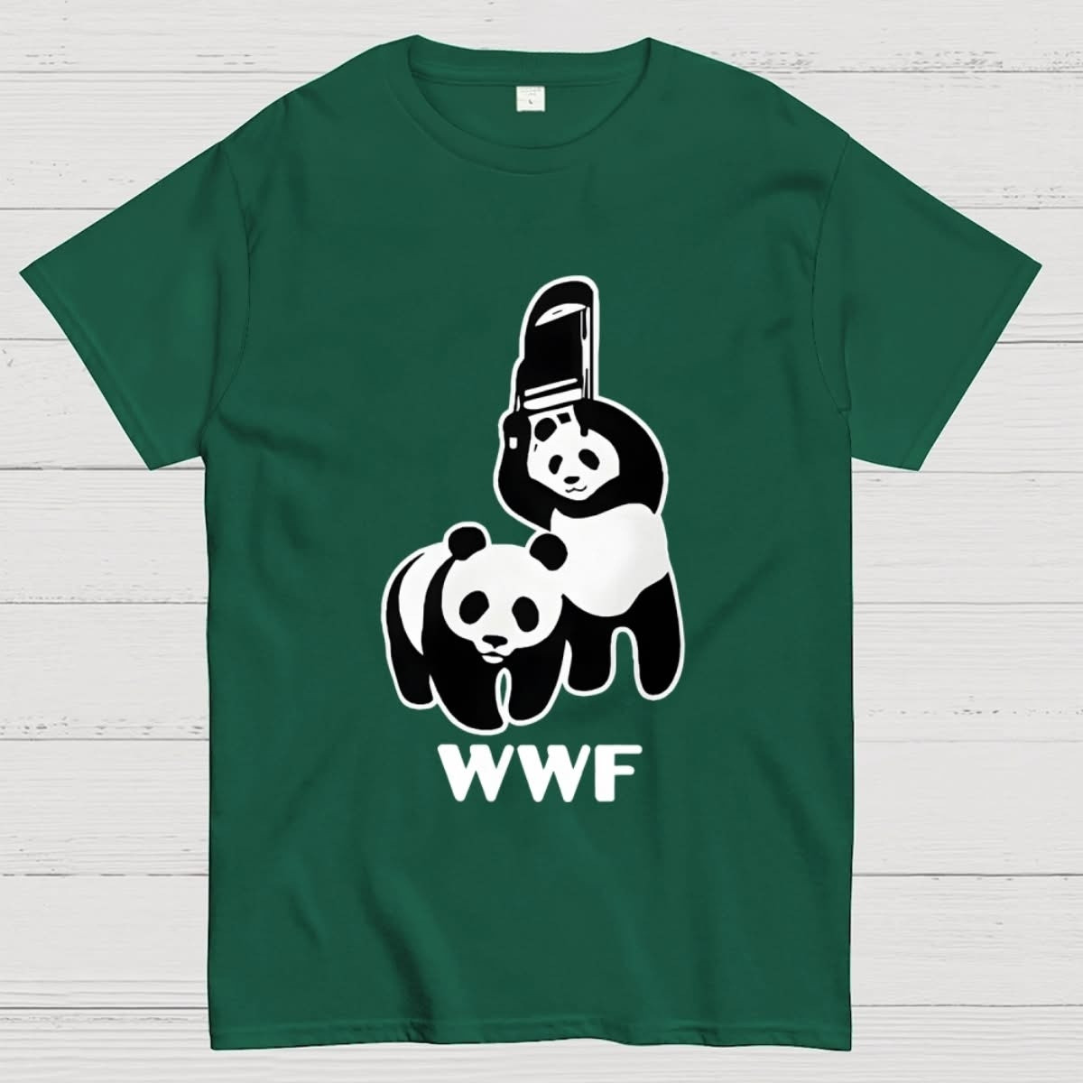 Panda WWF Shirt Funny Wrestling Parody Clothes Gift For Sarcastic Fans - WWCandleCo
