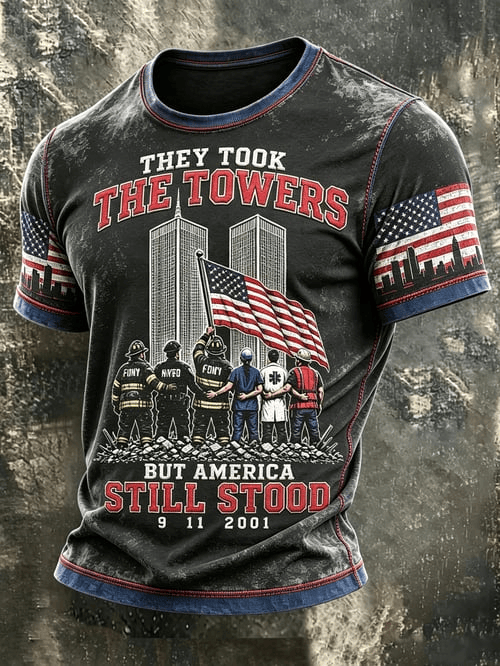 They Took The Towers T-Shirt Never Forget Skyline 9-11 Merch Gift For FDNY 9-11 Veterans