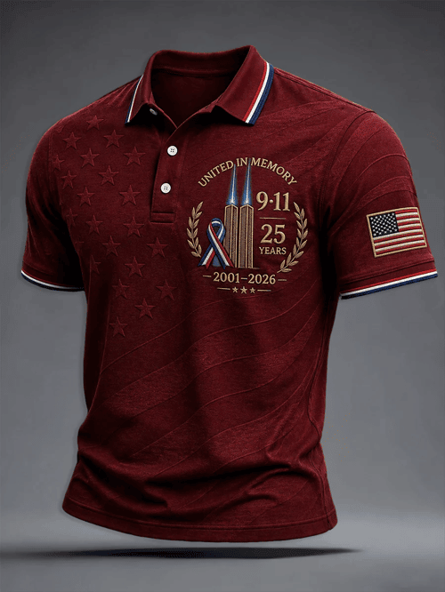 United In Memory Polo Shirt Patriot Day 25 Years Merch Gift For Proud Patriots