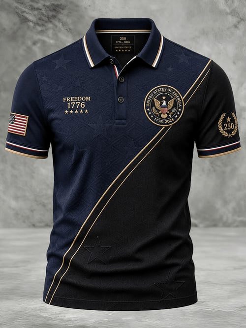 United States Of America Polo Shirt Freedom 1776 2026 Merch Gift For Proud Patriots