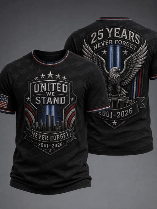 United We Stand September 11 Attacks T-Shirt 25th Anniversary Shirt Gifts For Fans