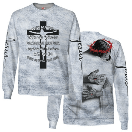 Way Maker Miracle Worker Promise Keeper Long Sleeve Shirt Jesus Merch Gift For Christian Fans