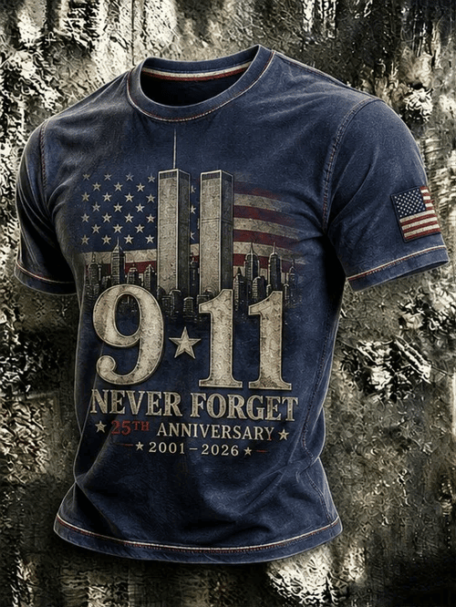 We Will Never Forget T-Shirt 25 Years Anniversary 2001 2026 Merch Useful Gift For Dad