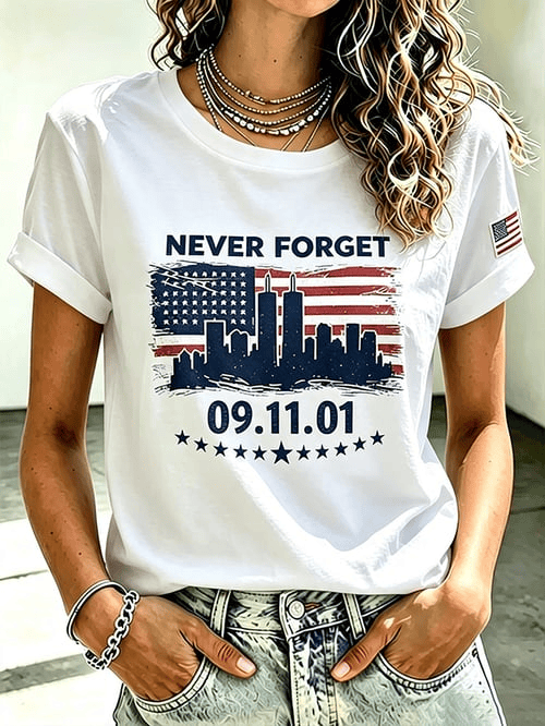 We Will Never Forget T-Shirt 25 Years Of Remembrance Merch Birthday Gift Ideas For Her