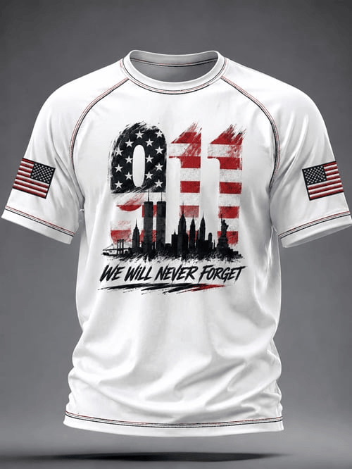 We Will Never Forget T-Shirt United We Stand September 11 Attacks Clothing Gift