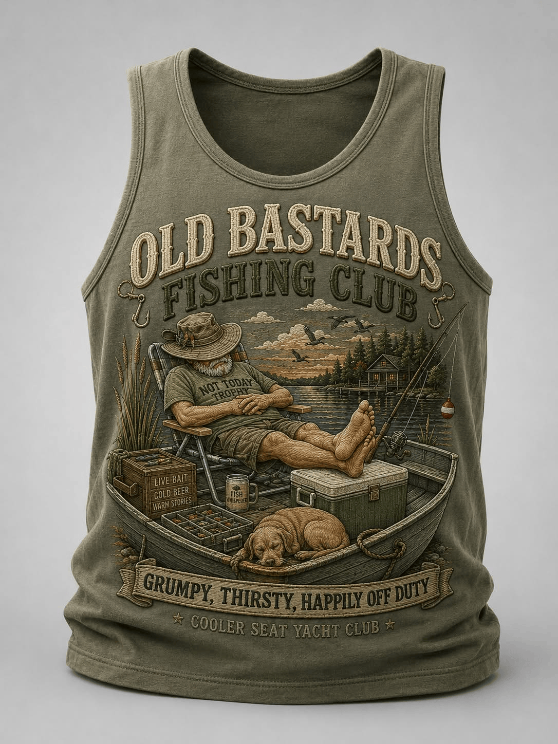 Welcome To The Old Men Fishing Club Tank Top Fishing Clothing Meaningful Gifts
